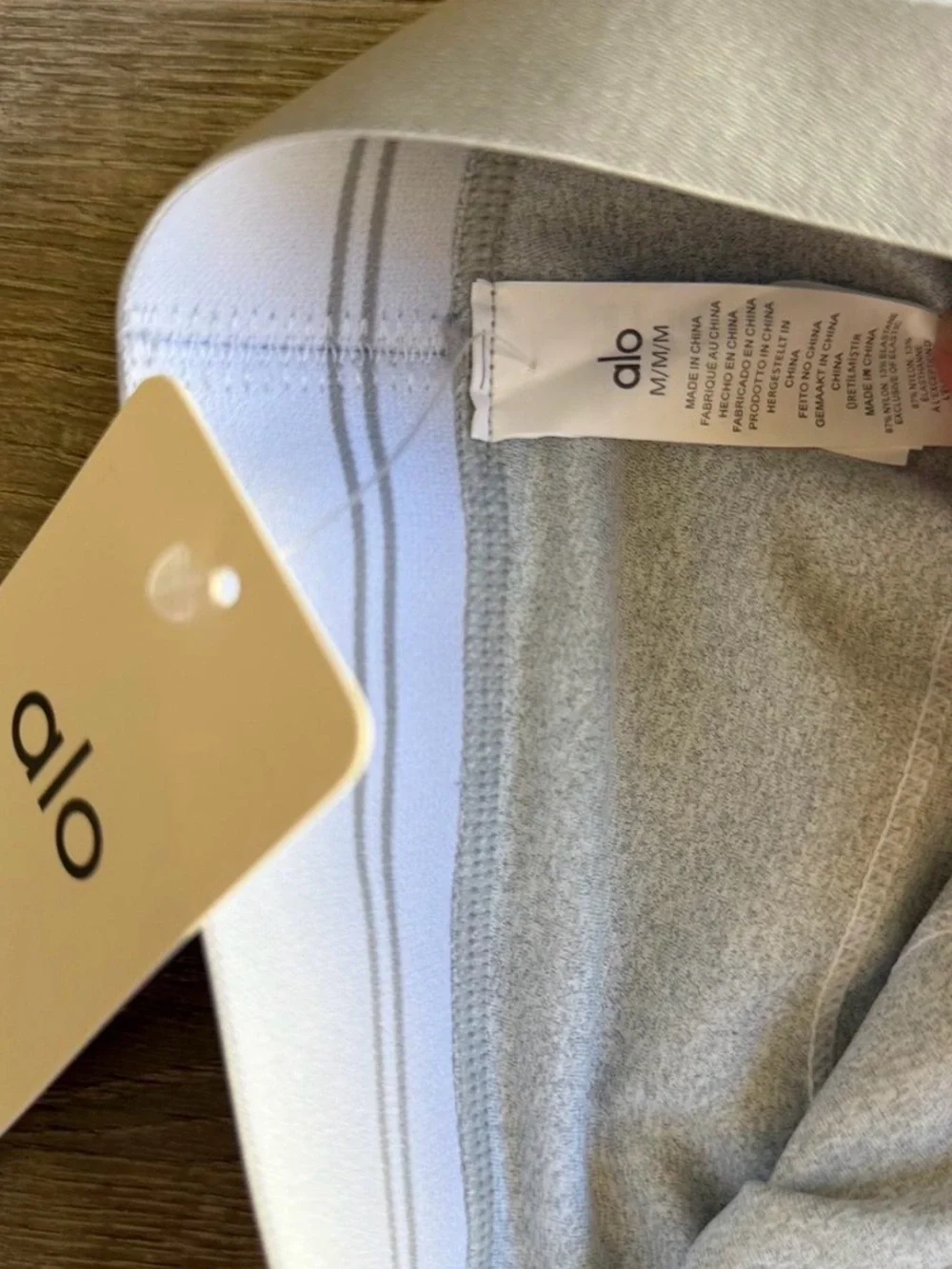 ALO Yoga Light Gray High-Rise Leggings